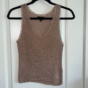 TOPSHOP Gold Chain top - Size S